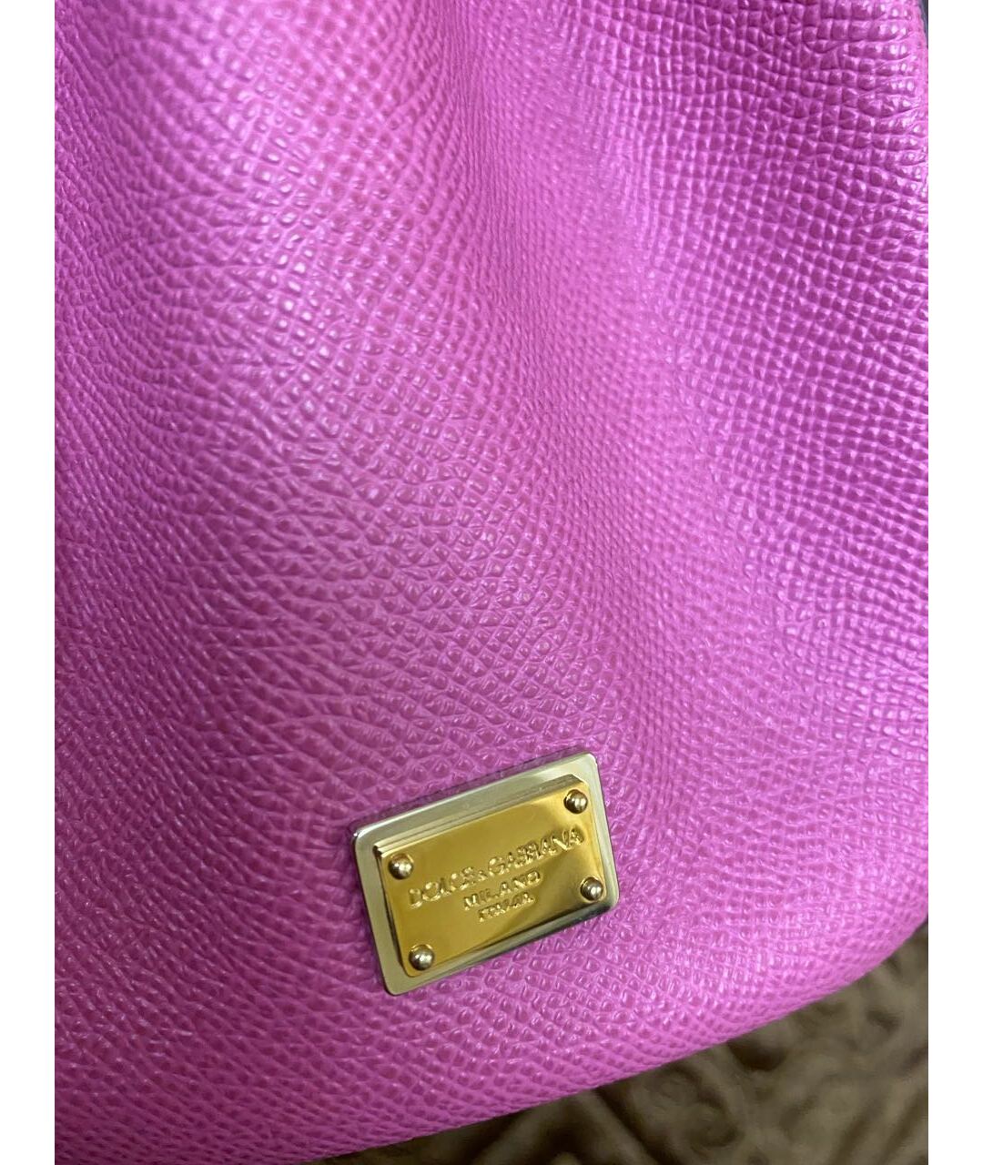 DOLCE&GABBANA Розовая жаккардовая сумка с короткими ручками, фото 2
