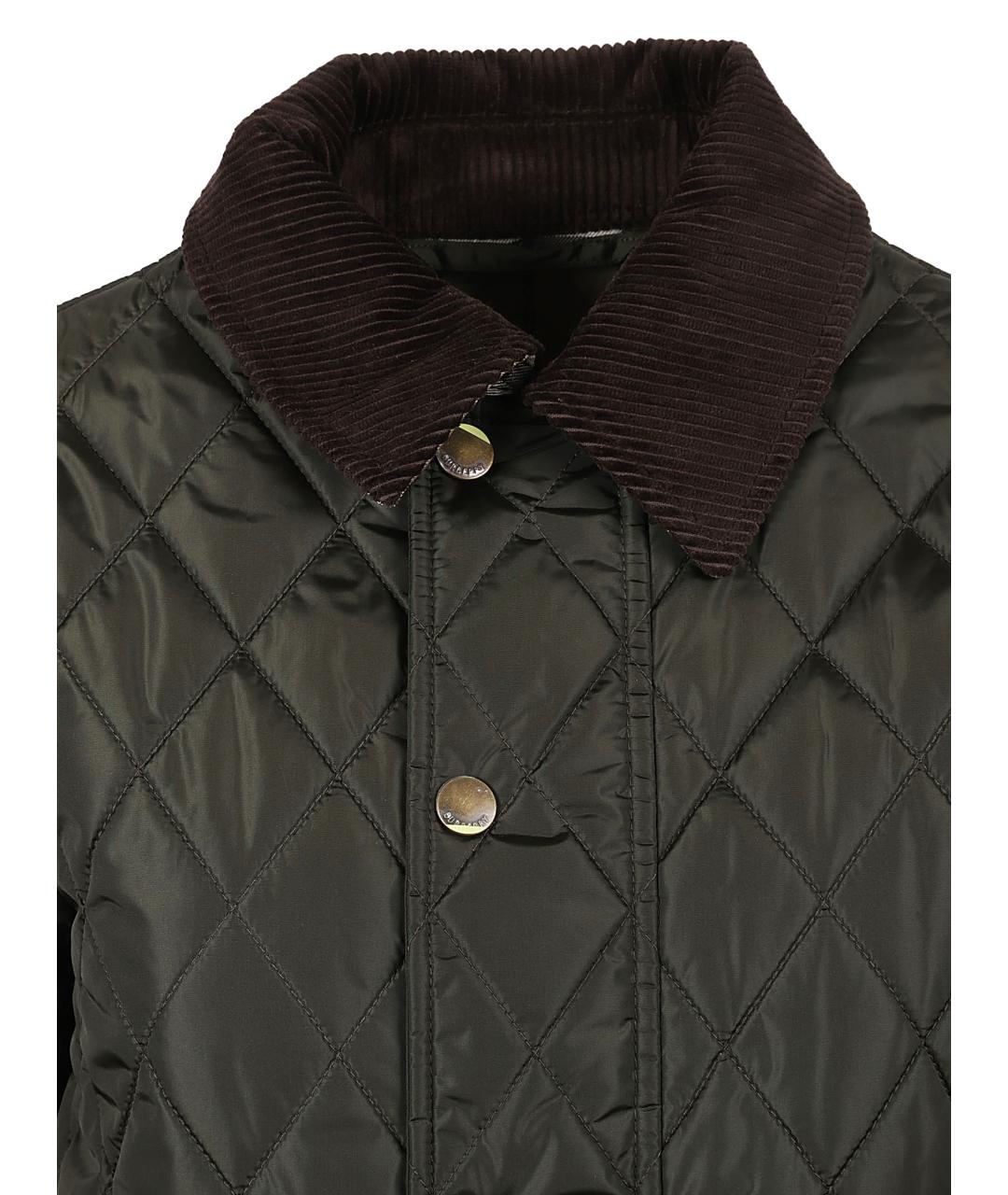 BURBERRY Хаки полиамидовая куртка, фото 3