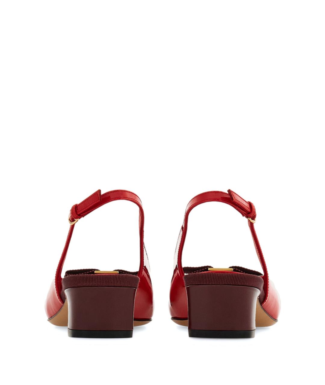 FERRAGAMO Красные кожаные туфли, фото 3