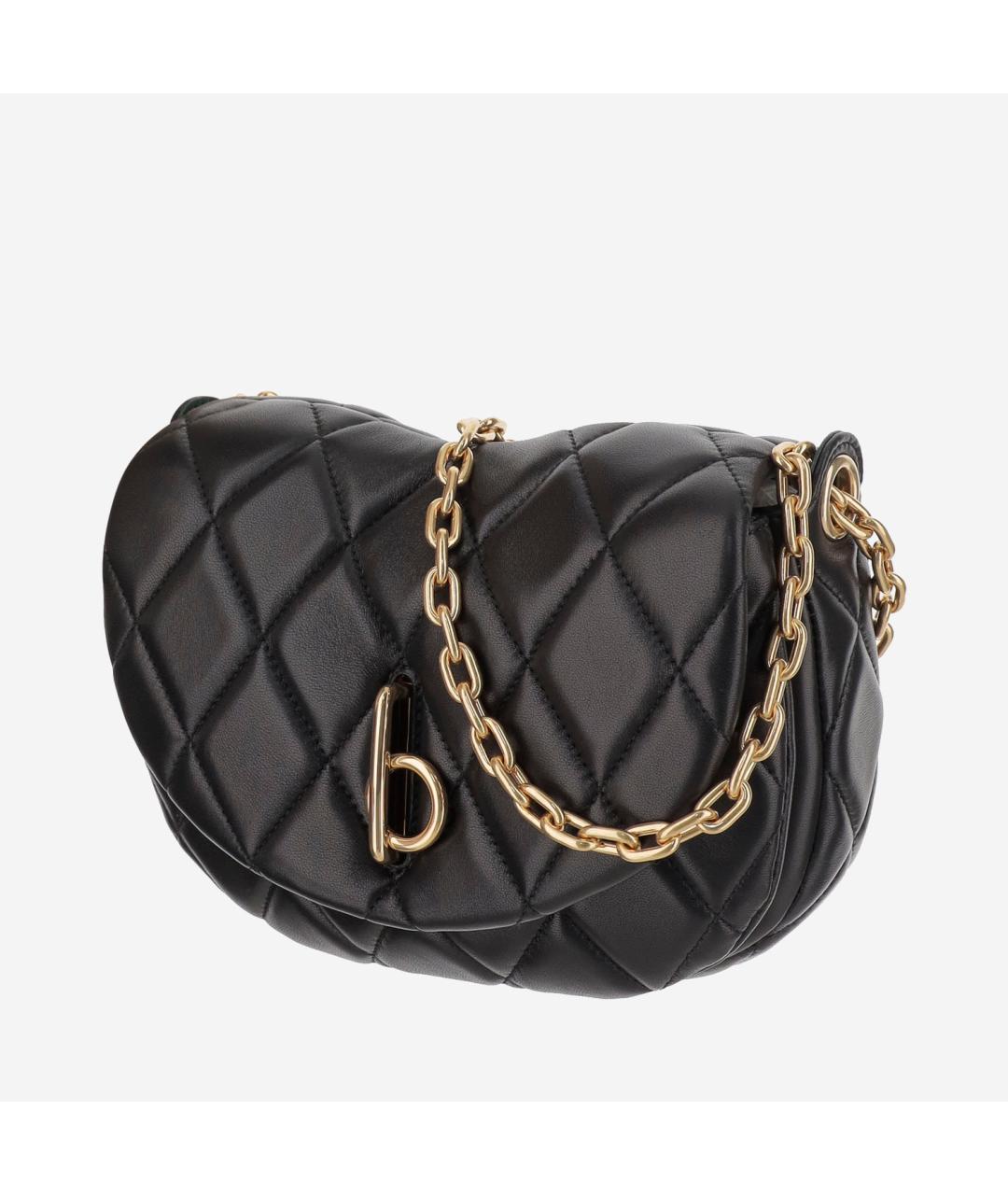 BURBERRY Черная кожаная сумка через плечо, фото 2