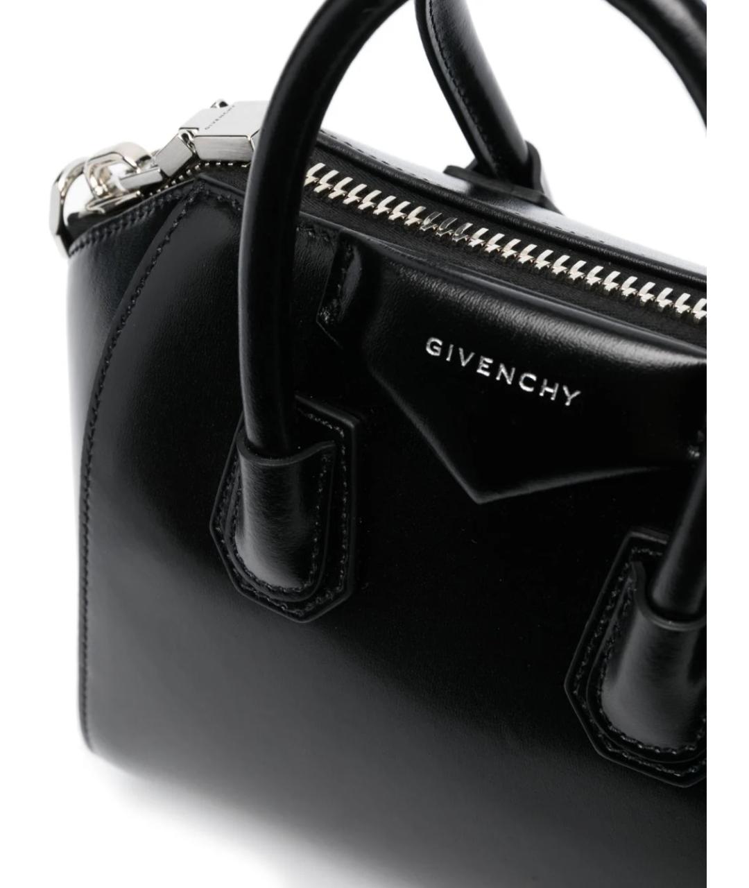 GIVENCHY Черная кожаная сумка тоут, фото 3