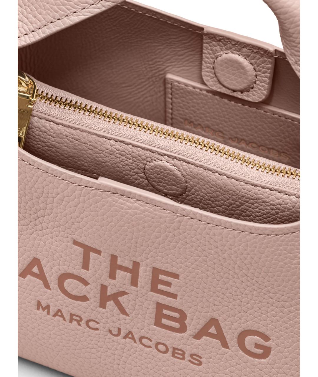 MARC JACOBS Розовая кожаная сумка тоут, фото 5