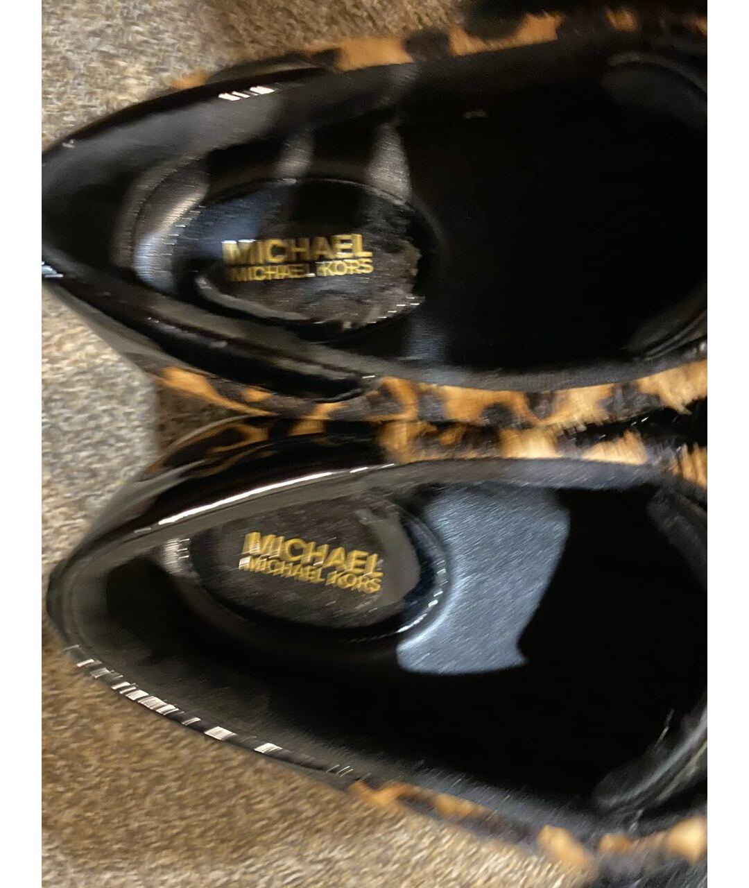 MICHAEL MICHAEL KORS Черные кожаные слипоны, фото 8