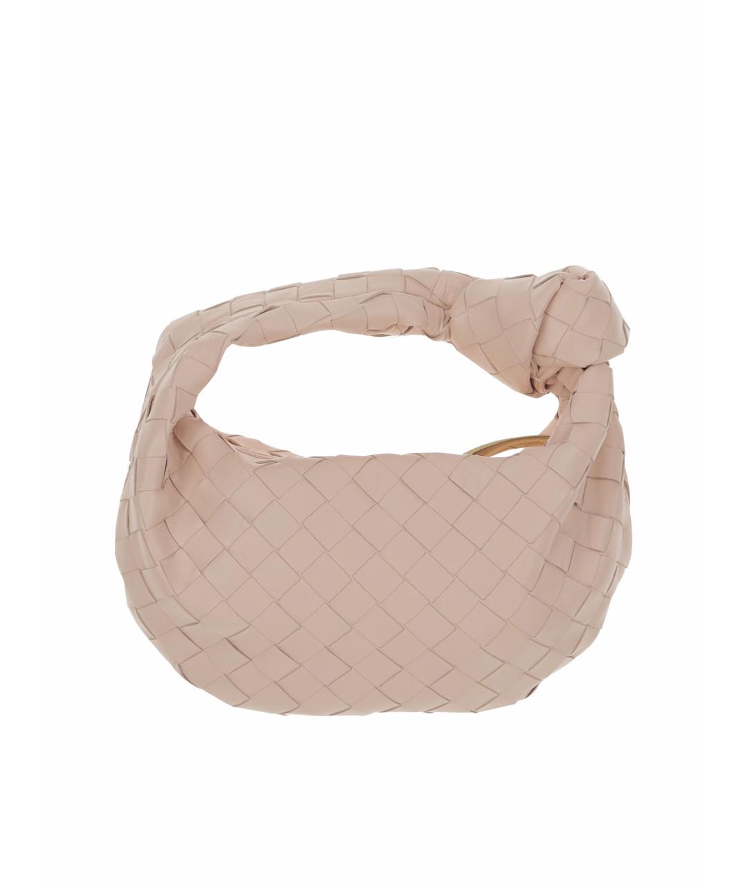 BOTTEGA VENETA Розовая кожаная сумка с короткими ручками, фото 1