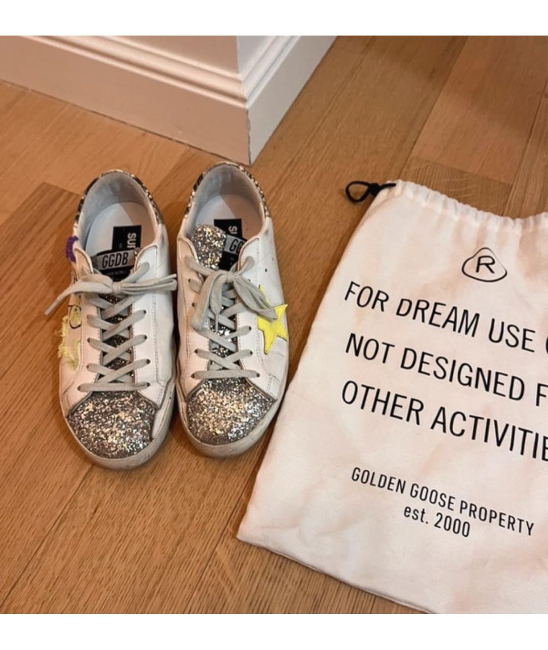 GOLDEN GOOSE DELUXE BRAND Белые кожаные кеды, фото 2