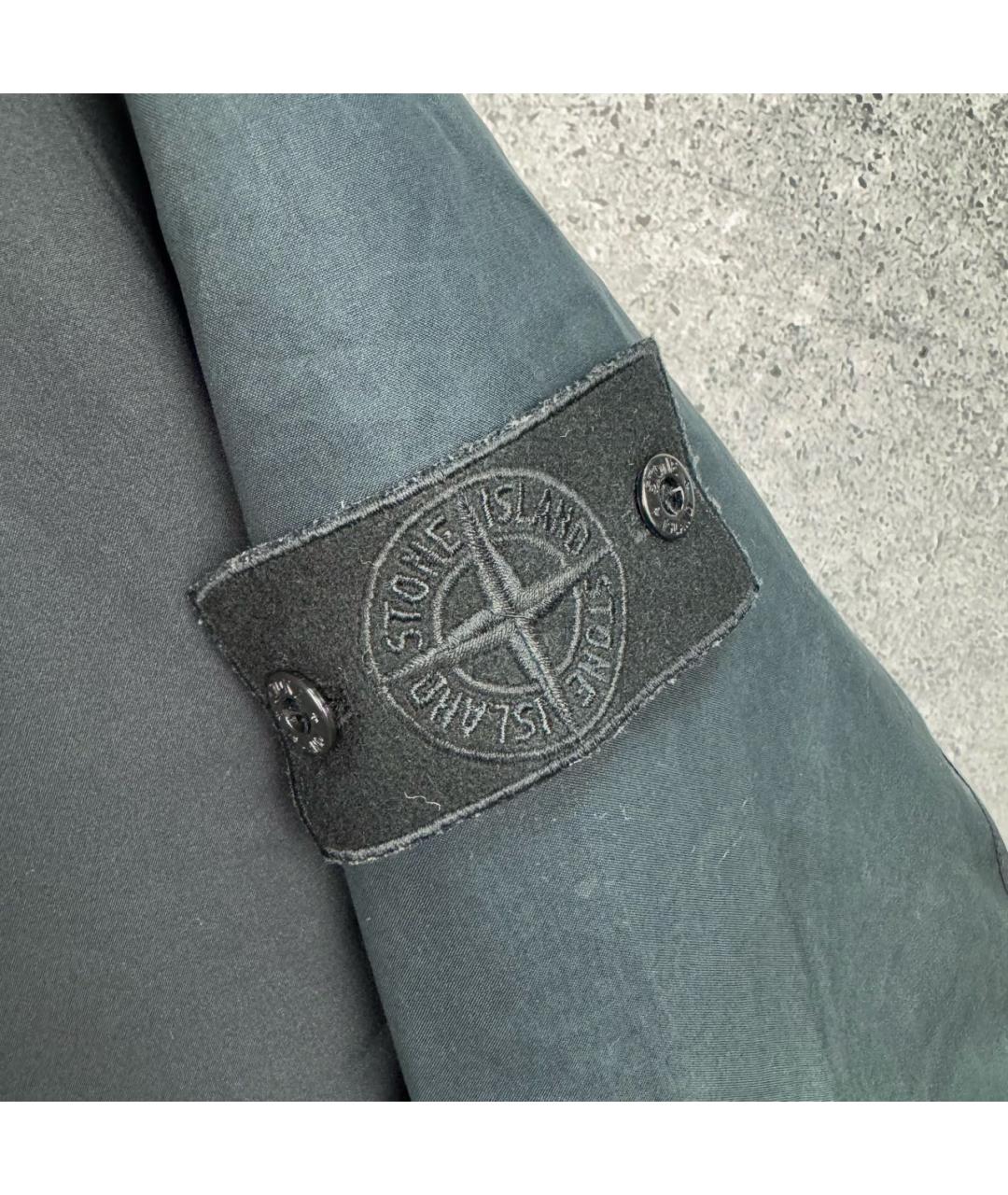 STONE ISLAND Черная синтетическая куртка, фото 4