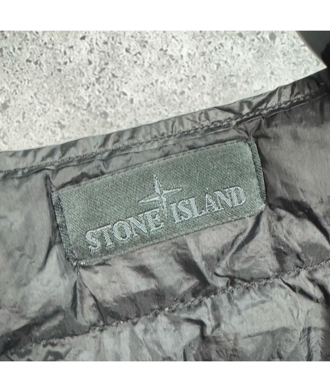 STONE ISLAND Черная синтетическая куртка, фото 6