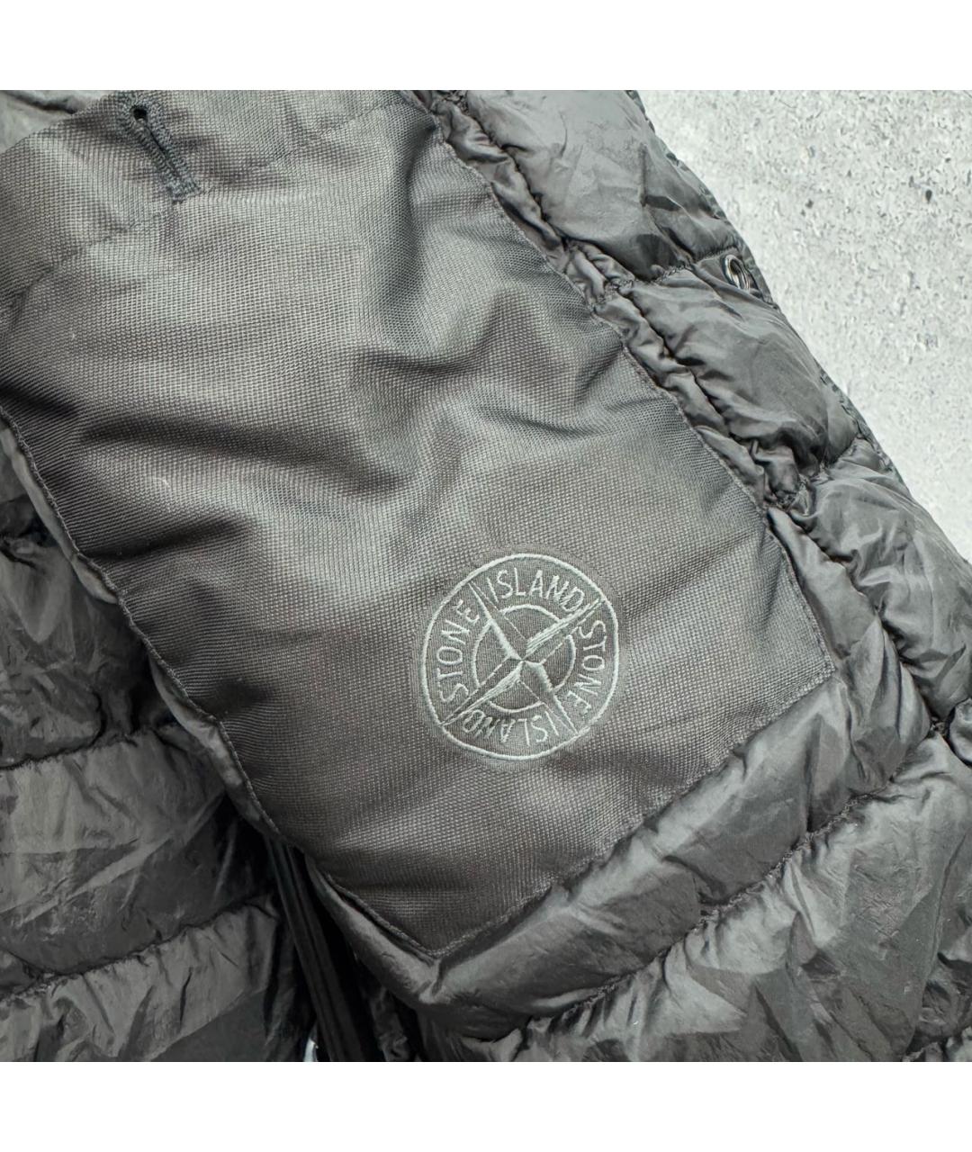 STONE ISLAND Черная синтетическая куртка, фото 7