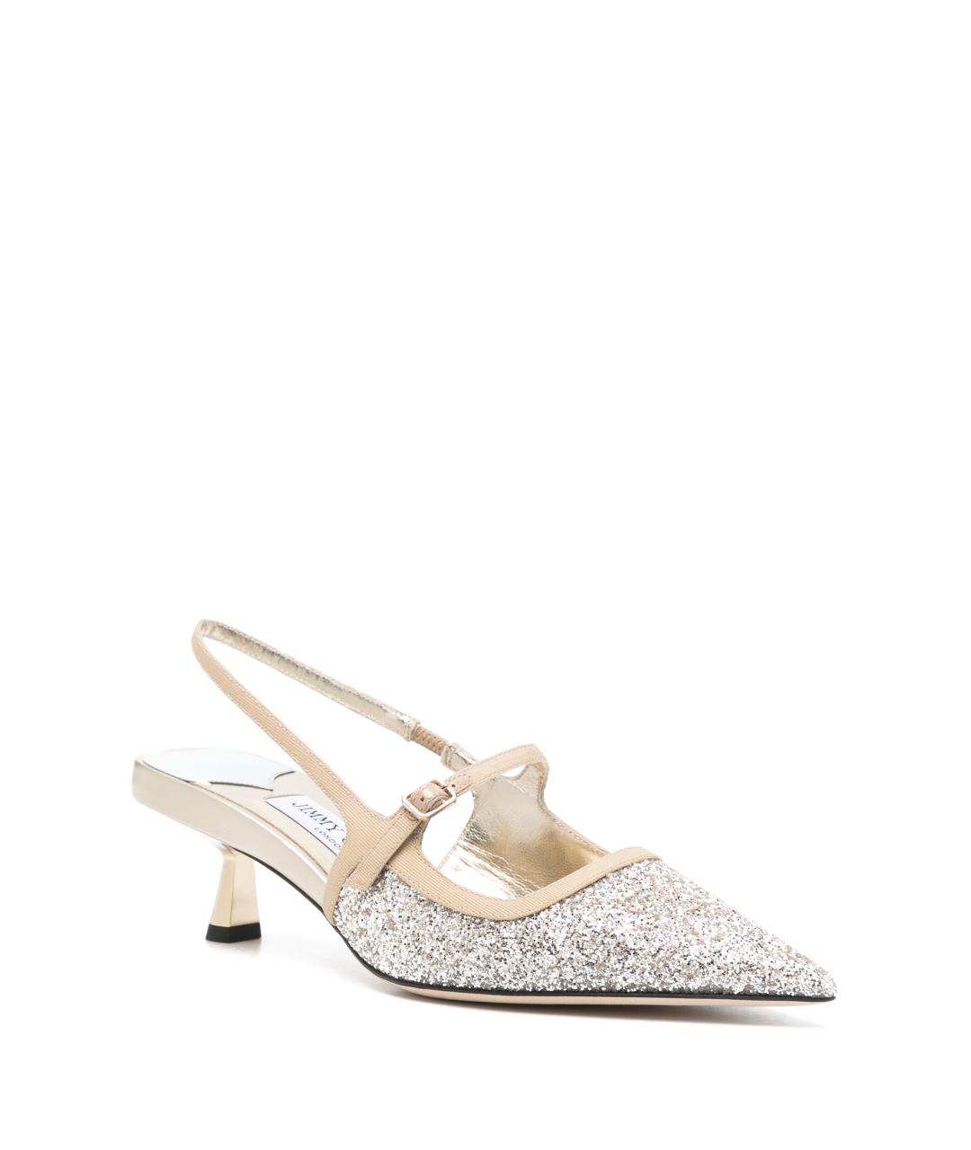 JIMMY CHOO Золотые туфли, фото 2
