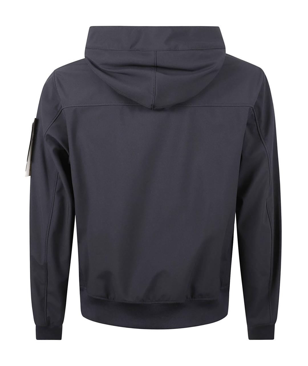STONE ISLAND Синяя синтетическая куртка, фото 3