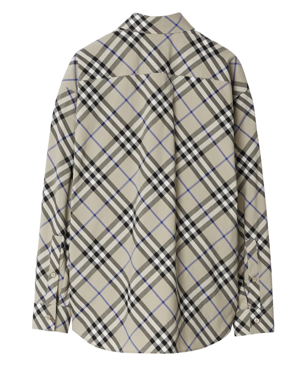 BURBERRY Серая хлопковая рубашка, фото 3