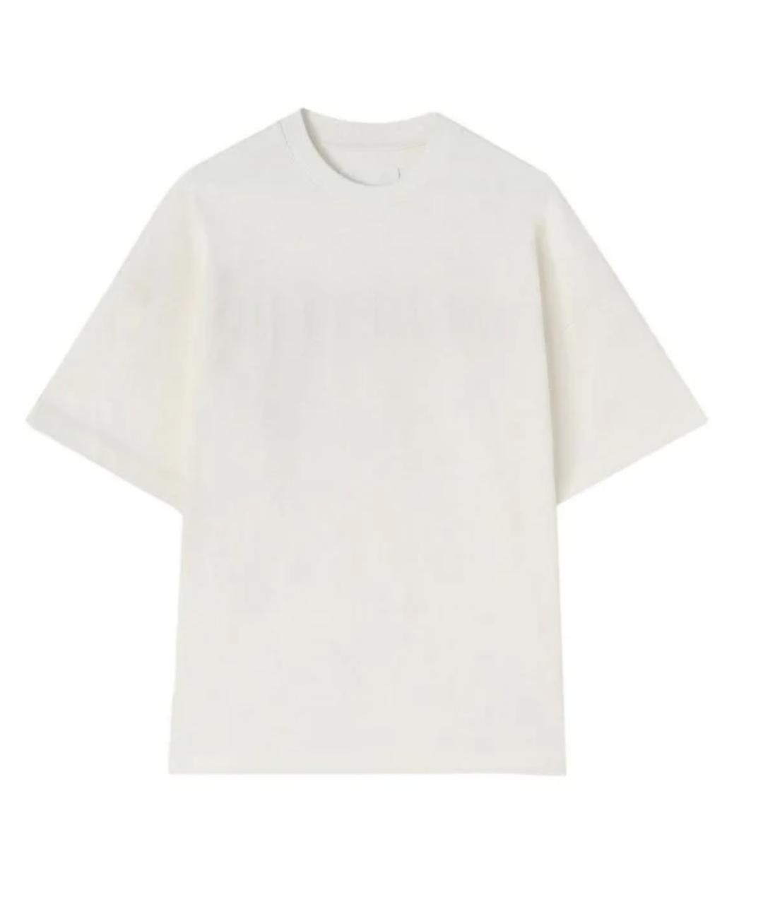 JIL SANDER Белая хлопковая футболка, фото 1