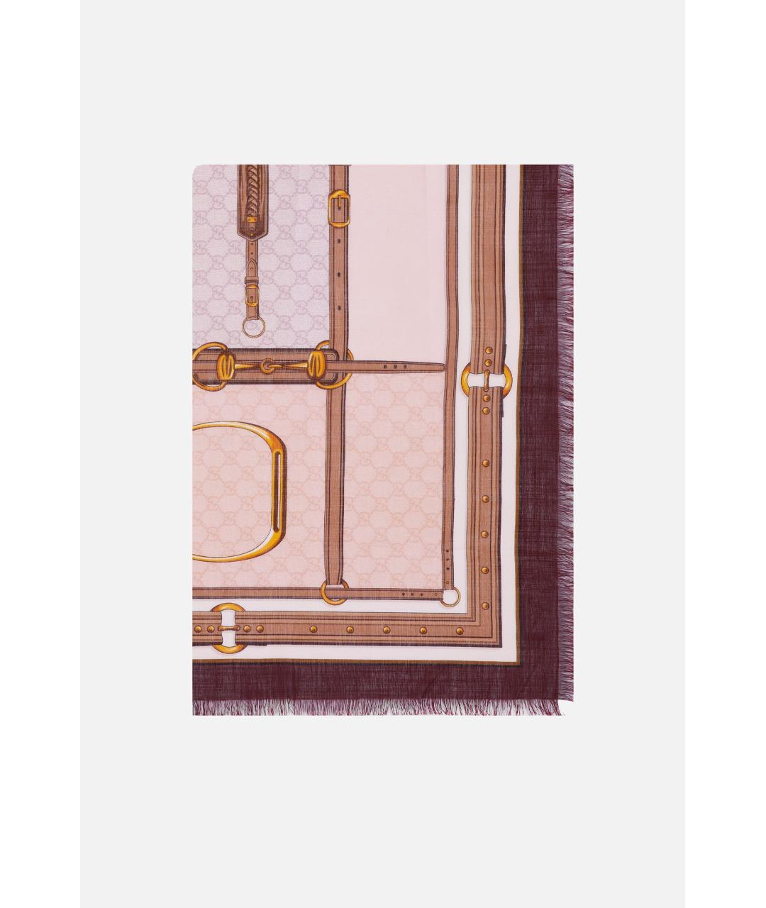 GUCCI Мульти шерстяной шарф, фото 2