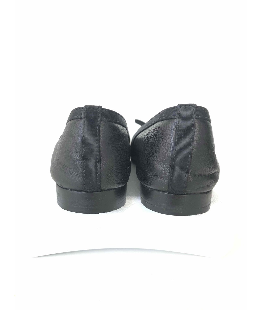 CHANEL PRE-OWNED Черные кожаные балетки, фото 4