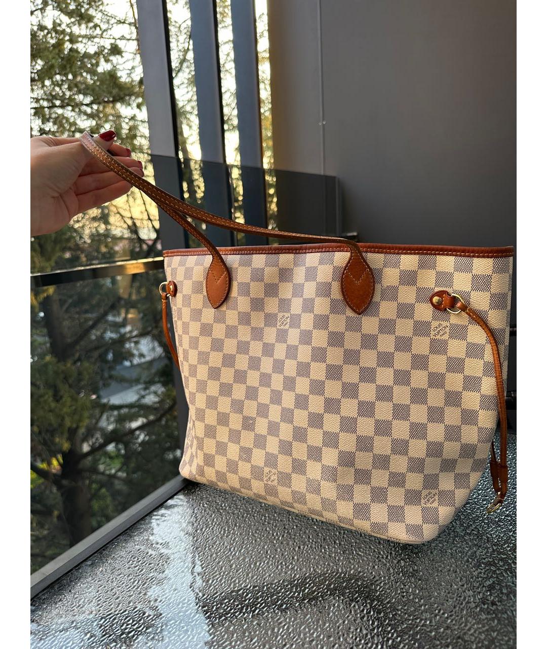 LOUIS VUITTON Белая сумка тоут, фото 3