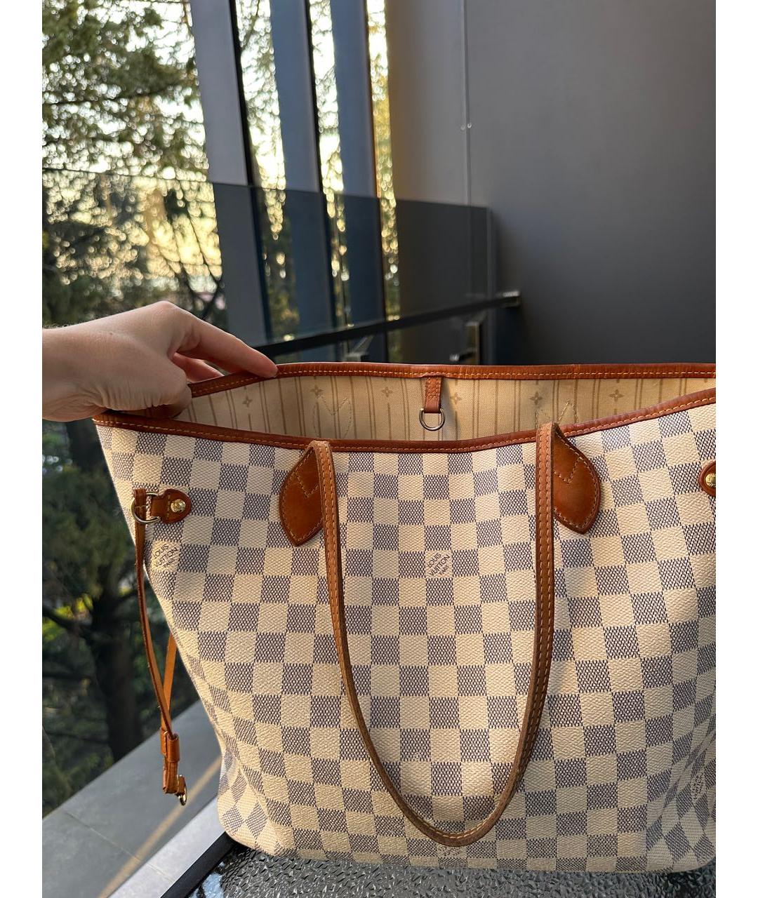 LOUIS VUITTON Белая сумка тоут, фото 4