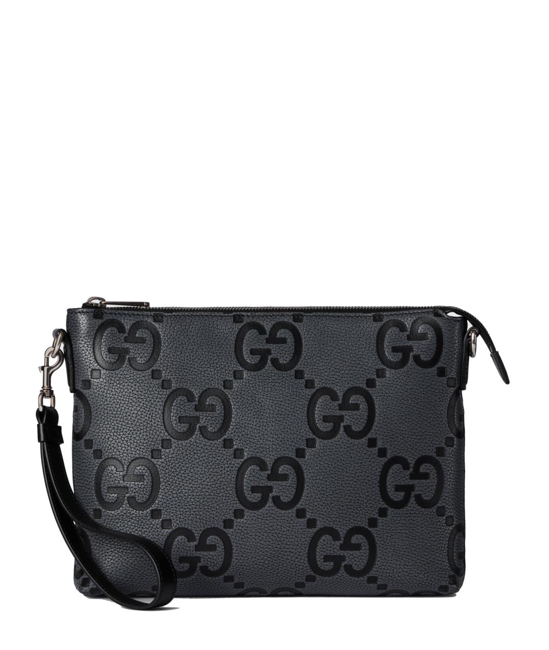 GUCCI Серая кожаная сумка на плечо, фото 1
