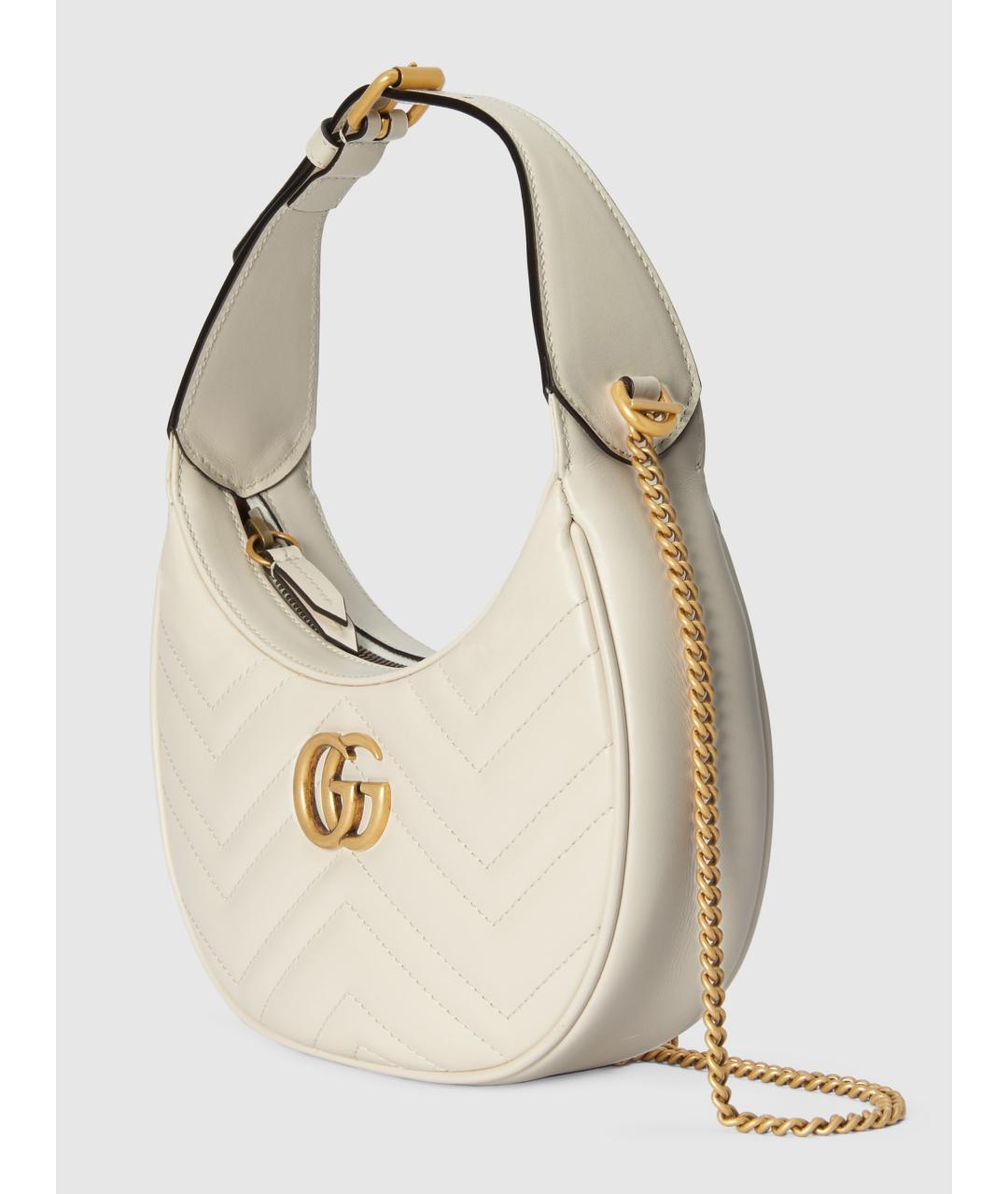 GUCCI Бежевая кожаная сумка через плечо, фото 3