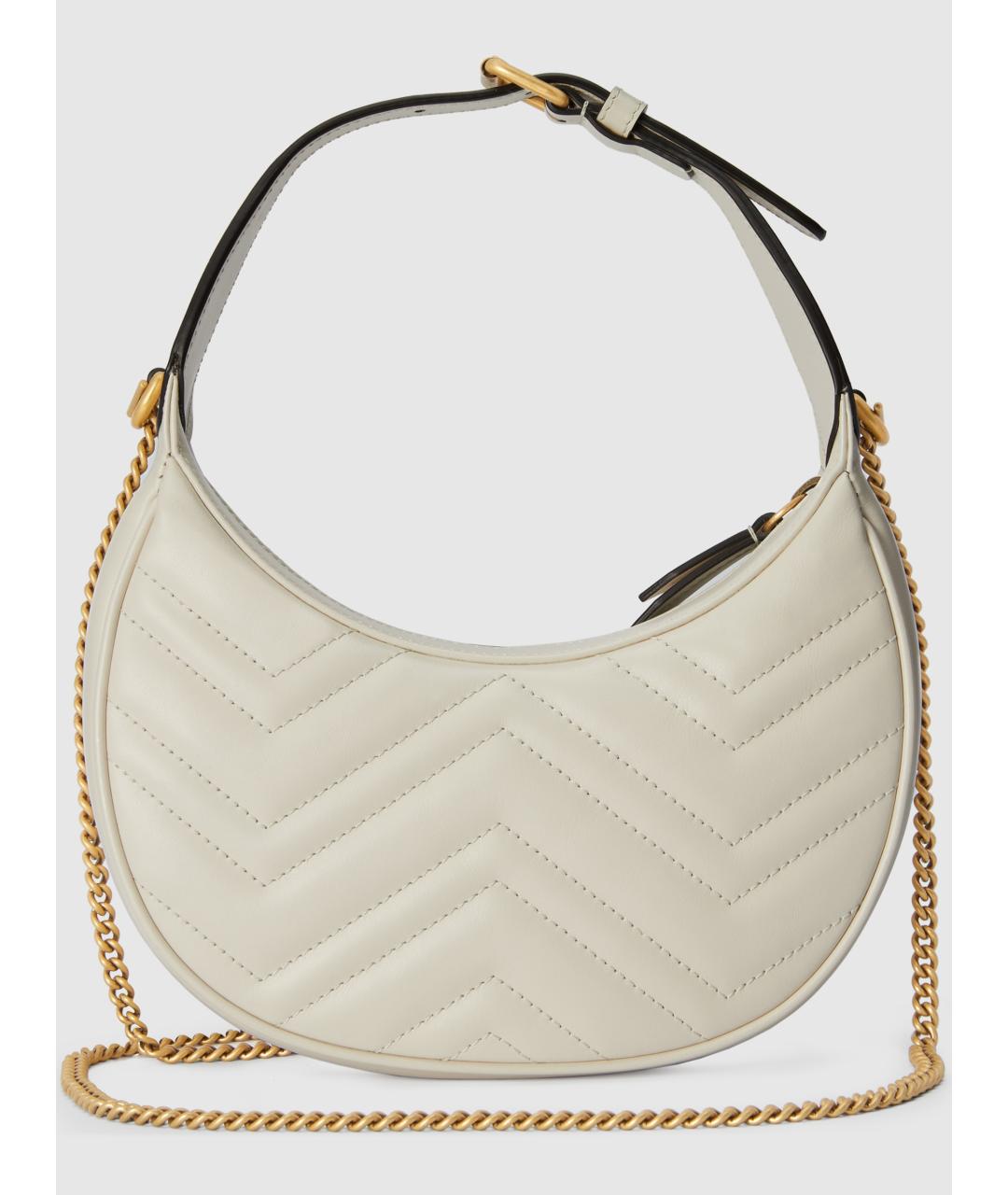 GUCCI Бежевая кожаная сумка через плечо, фото 5
