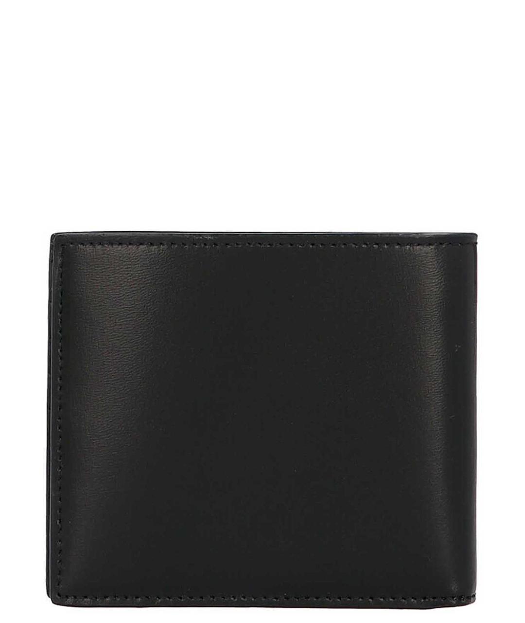 SAINT LAURENT Черный кожаный кошелек, фото 2