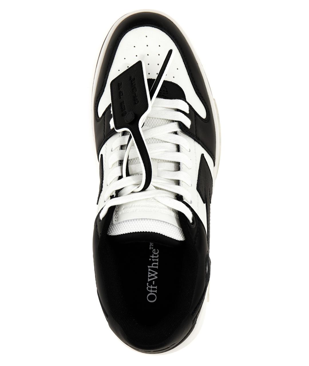 OFF-WHITE Белые кожаные низкие кроссовки / кеды, фото 4