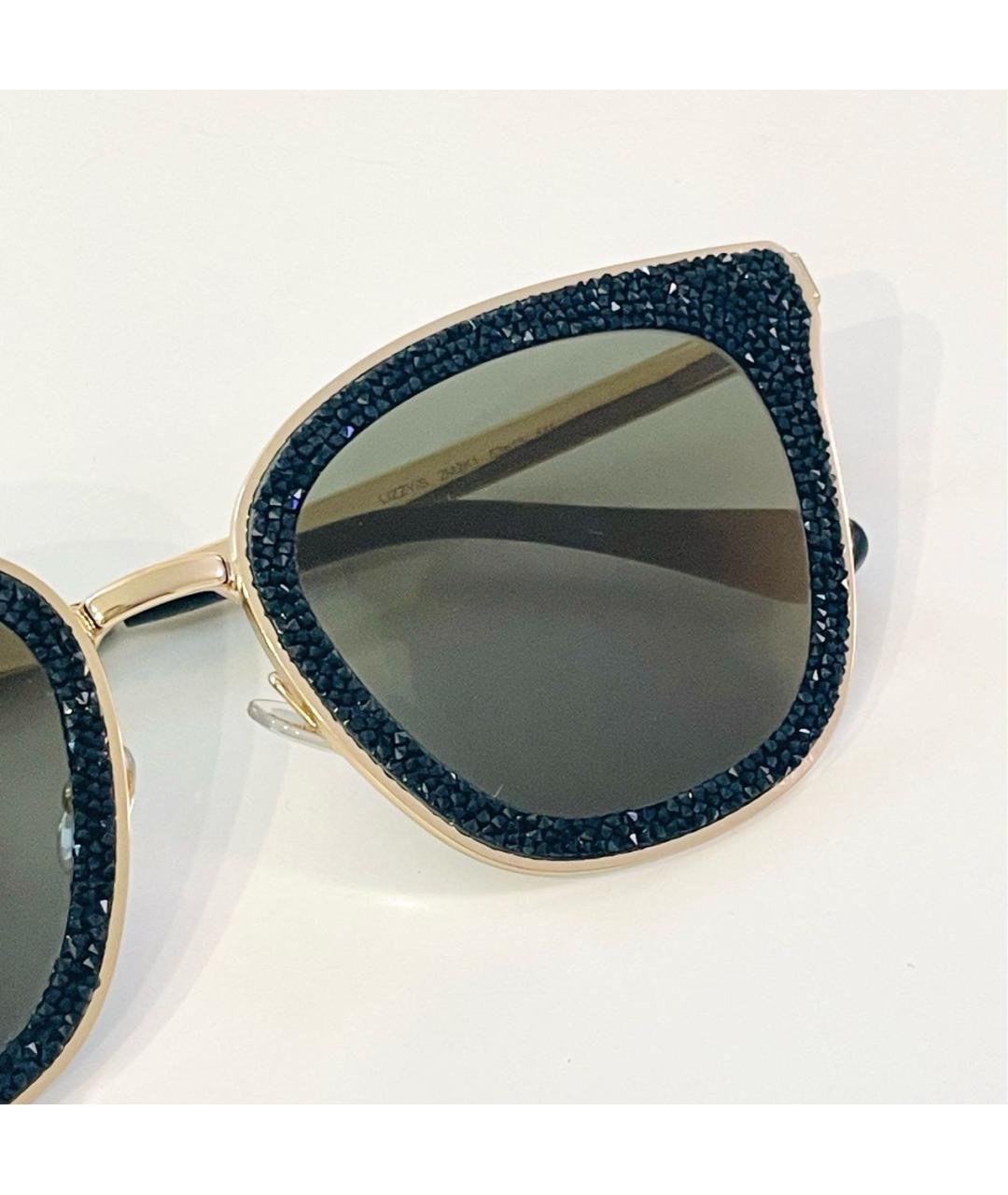 JIMMY CHOO Черные металлические солнцезащитные очки, фото 4