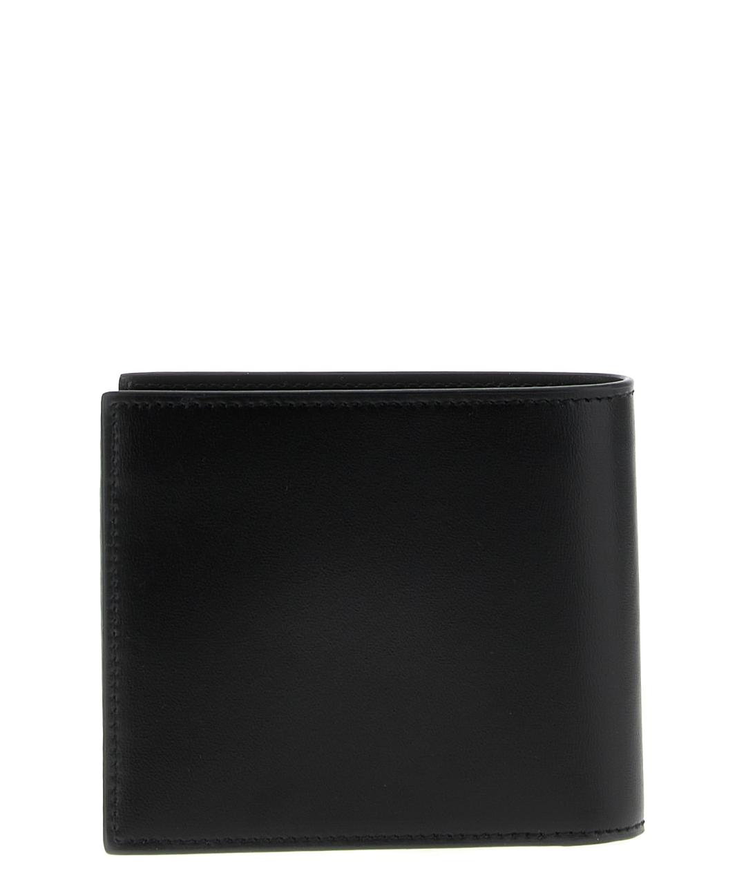 SAINT LAURENT Черный кожаный кошелек, фото 2