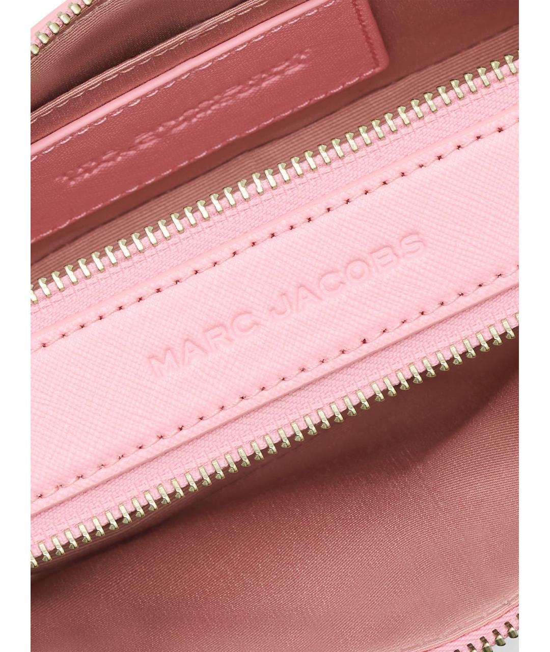 MARC JACOBS Розовая кожаная сумка через плечо, фото 4