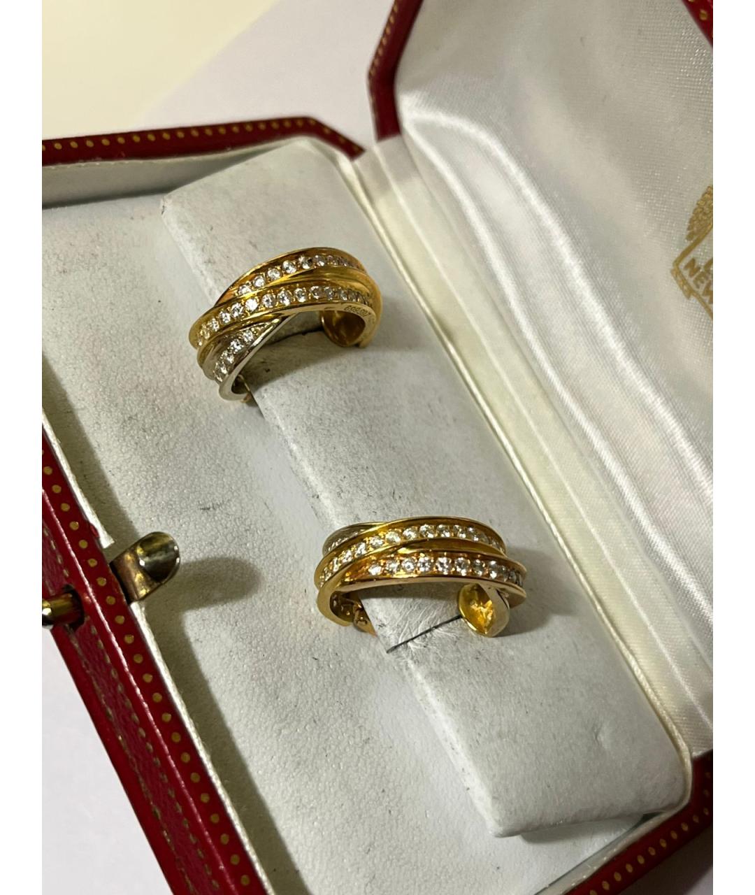 CARTIER Золотые серьги из желтого золота, фото 2