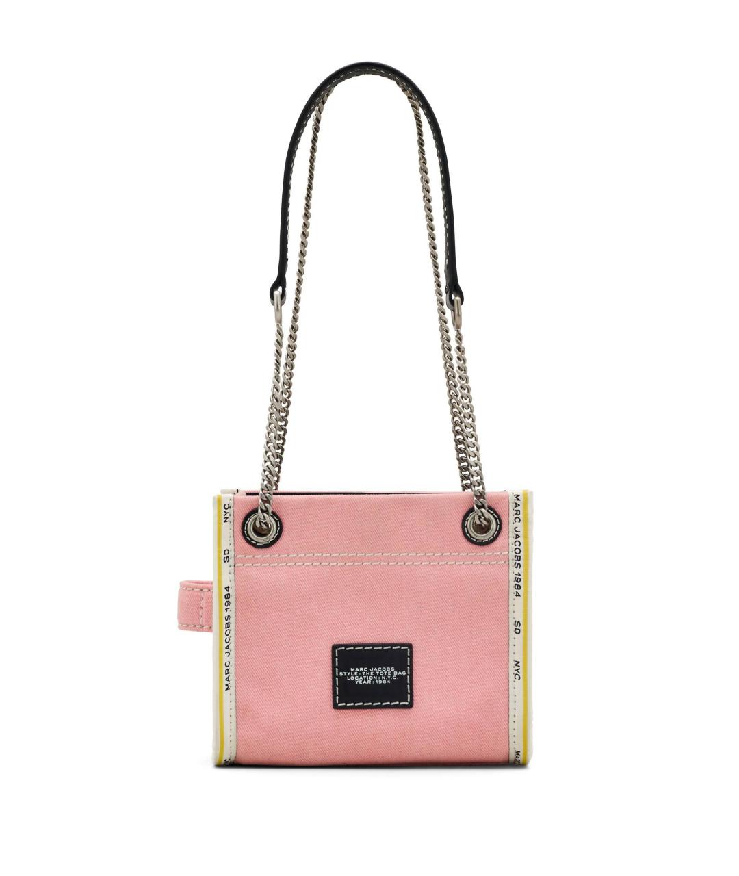 MARC JACOBS Розовая хлопковая сумка тоут, фото 3