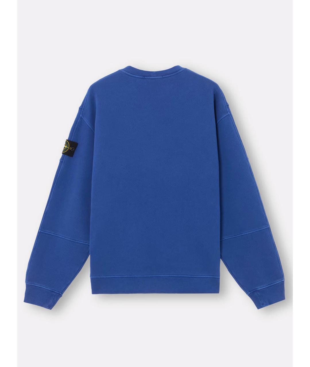 STONE ISLAND Синий хлопковый джемпер / свитер, фото 7