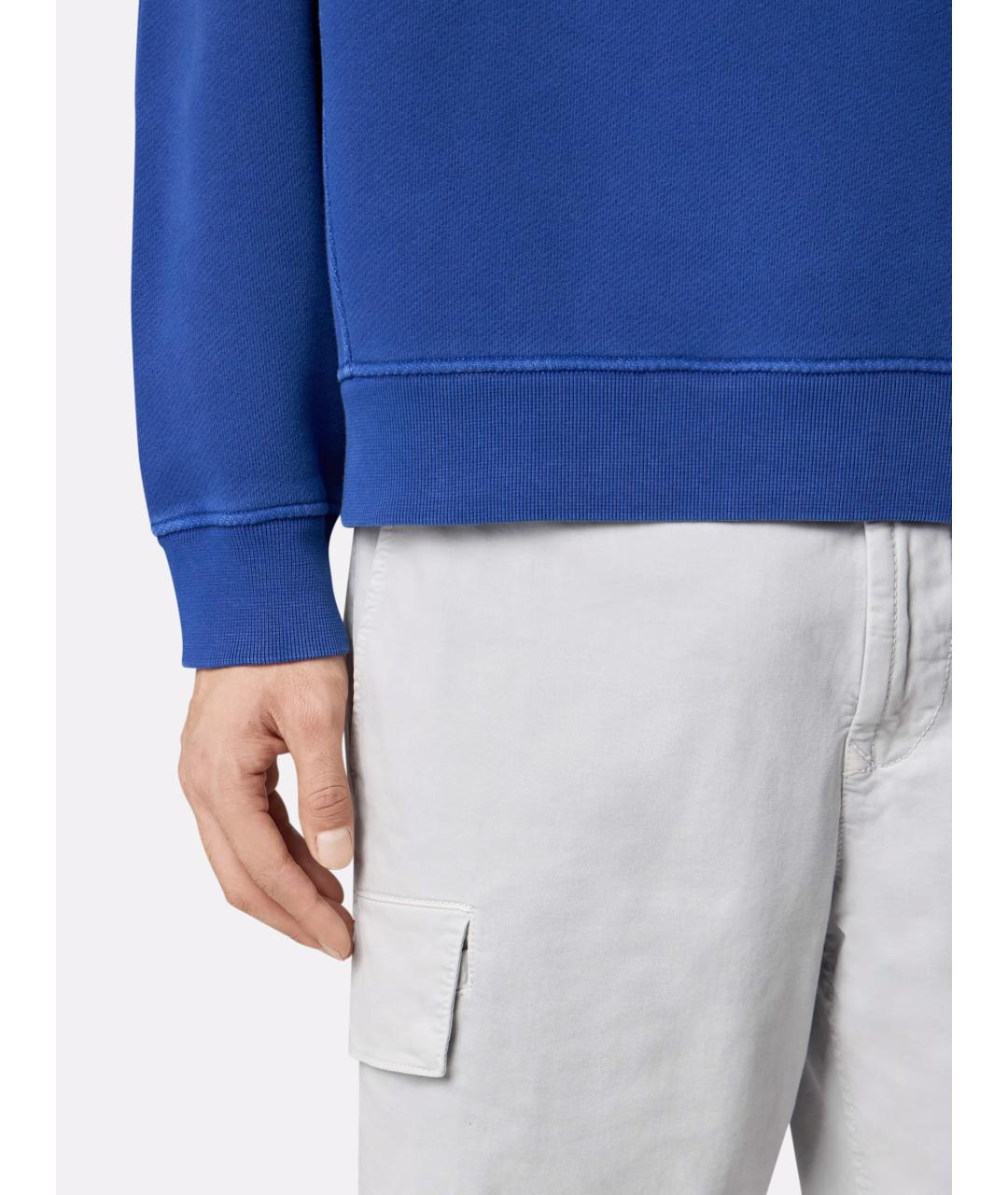 STONE ISLAND Синий хлопковый джемпер / свитер, фото 4