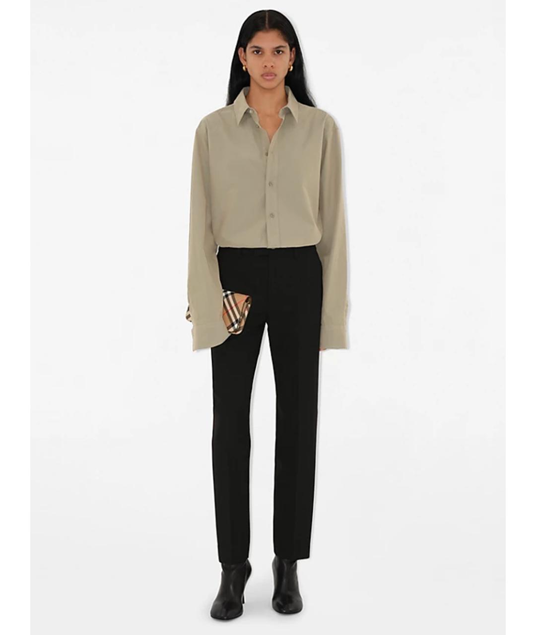 BURBERRY Бежевая сумка тоут из искусственной кожи, фото 4