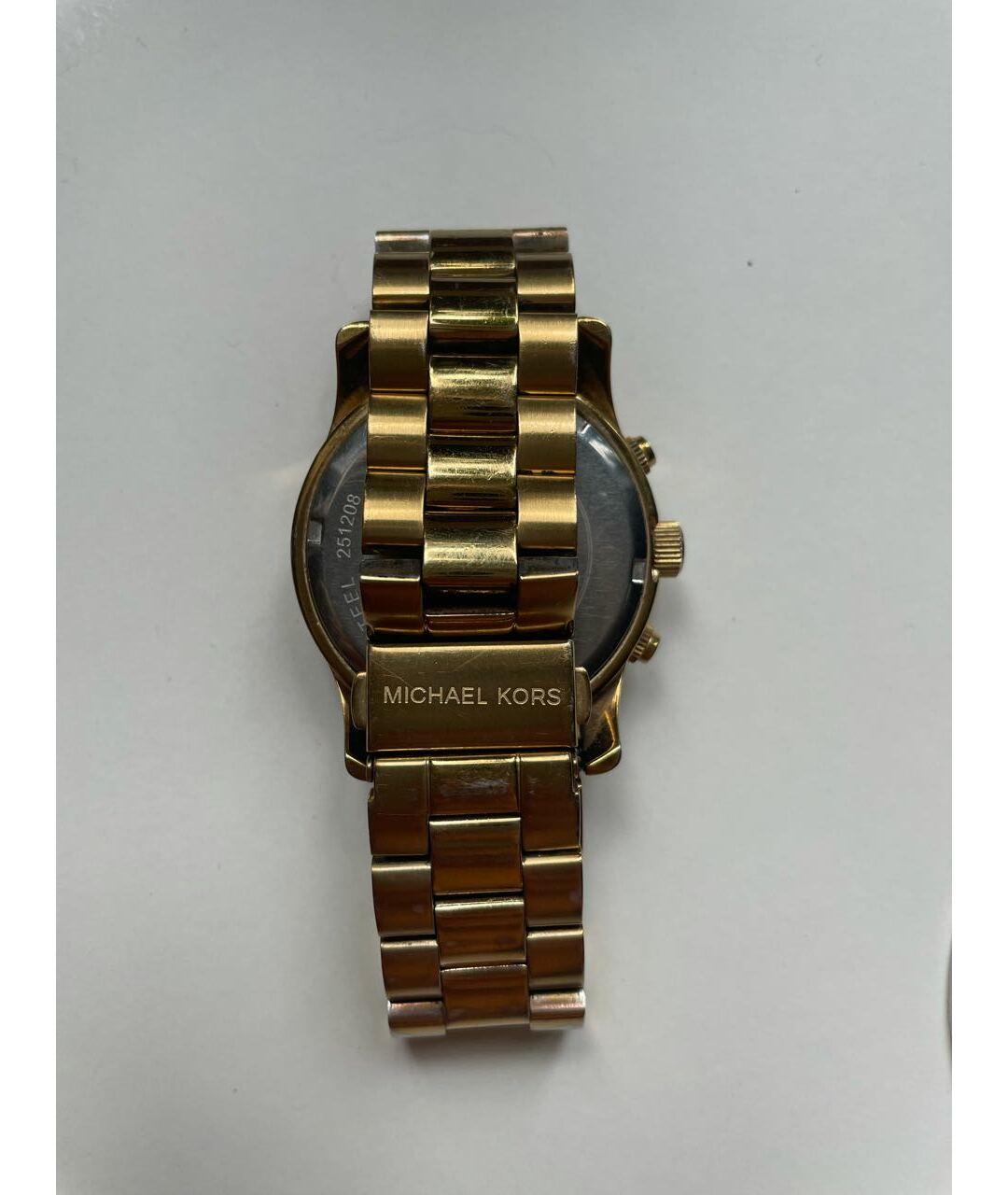 MICHAEL KORS Желтые металлические часы, фото 3