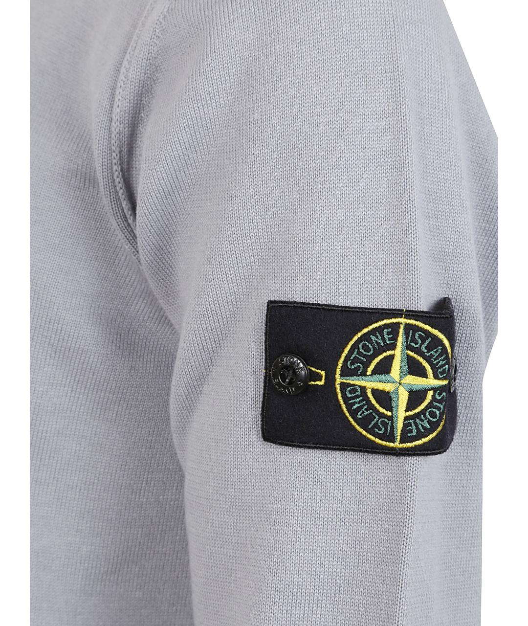 STONE ISLAND Серый джемпер / свитер, фото 3