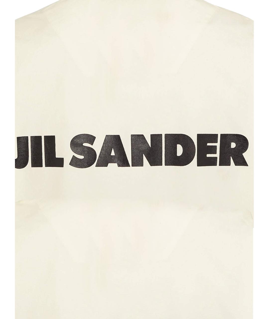 JIL SANDER Белая хлопковая куртка, фото 3