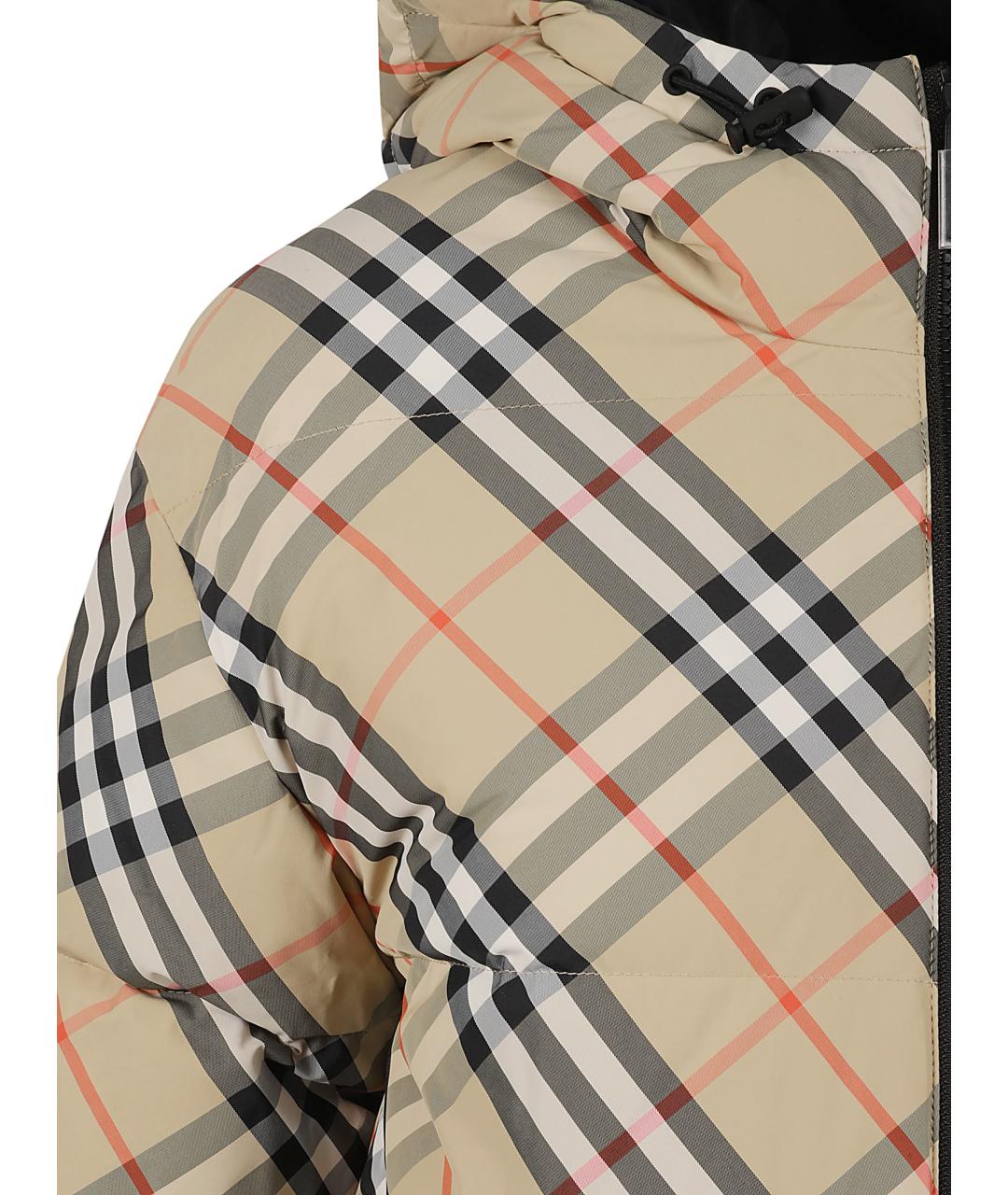 BURBERRY Бежевая полиамидовая куртка, фото 3