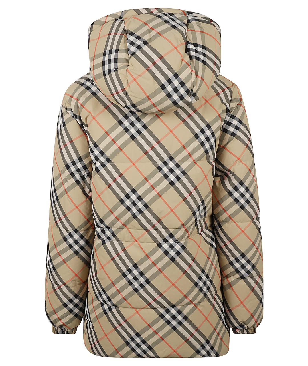 BURBERRY Бежевая полиамидовая куртка, фото 2
