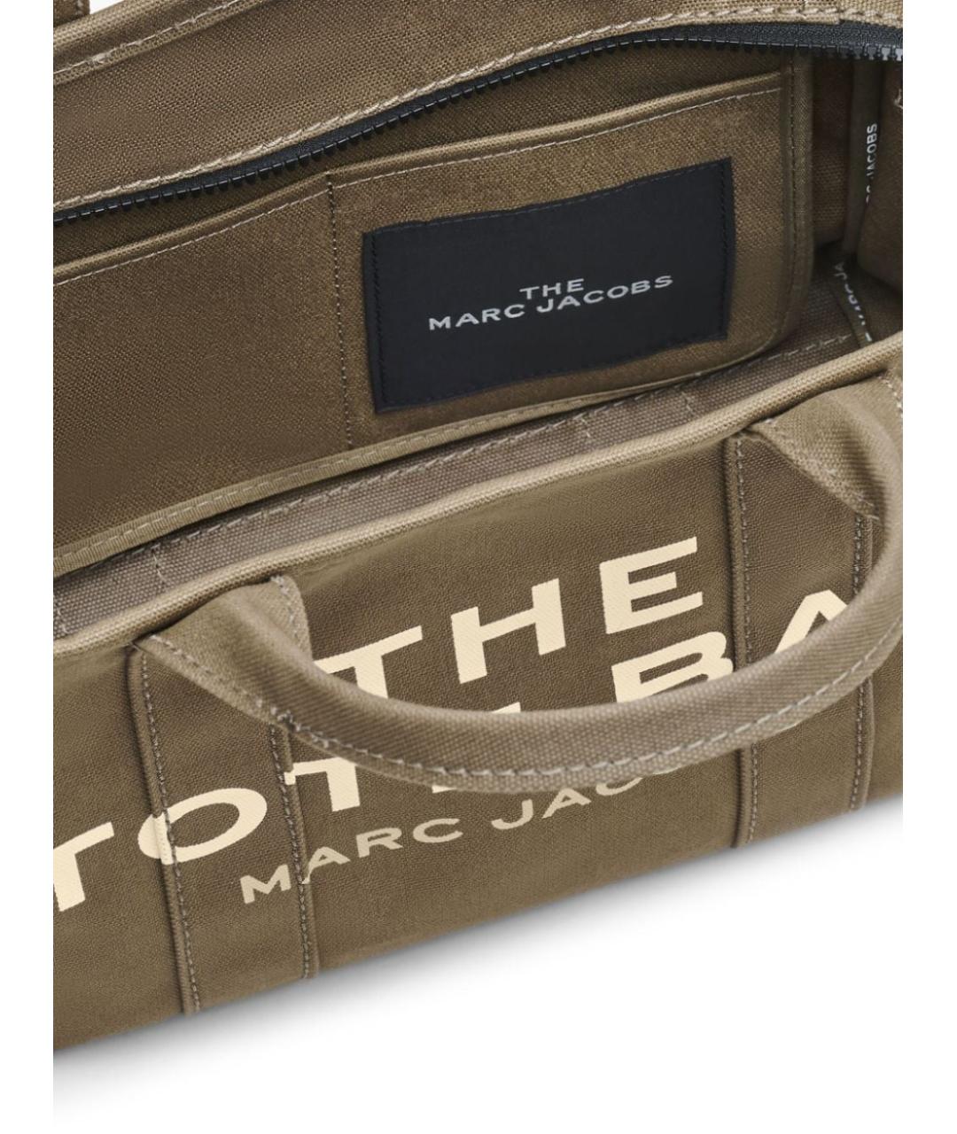 MARC JACOBS Хаки хлопковая сумка тоут, фото 4
