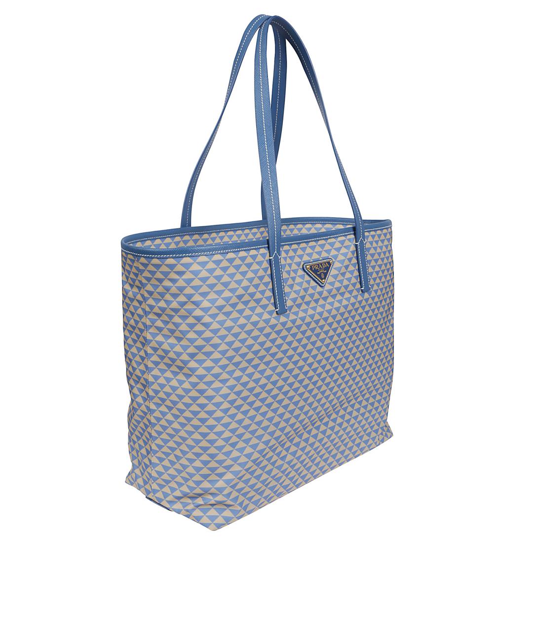 PRADA Голубая сумка тоут, фото 3