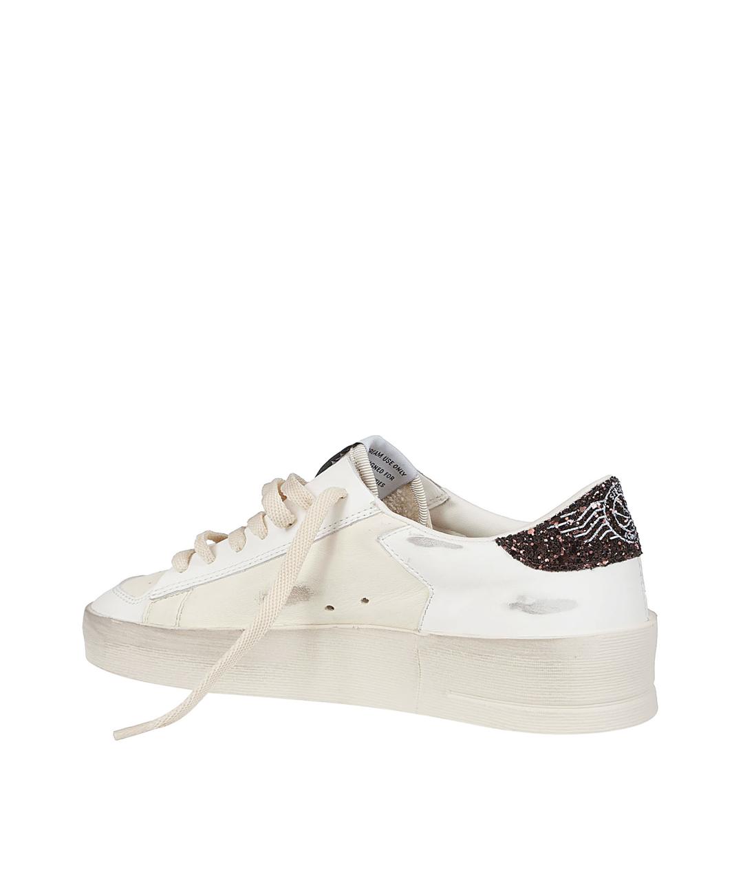 GOLDEN GOOSE DELUXE BRAND Белые кожаные кеды, фото 3