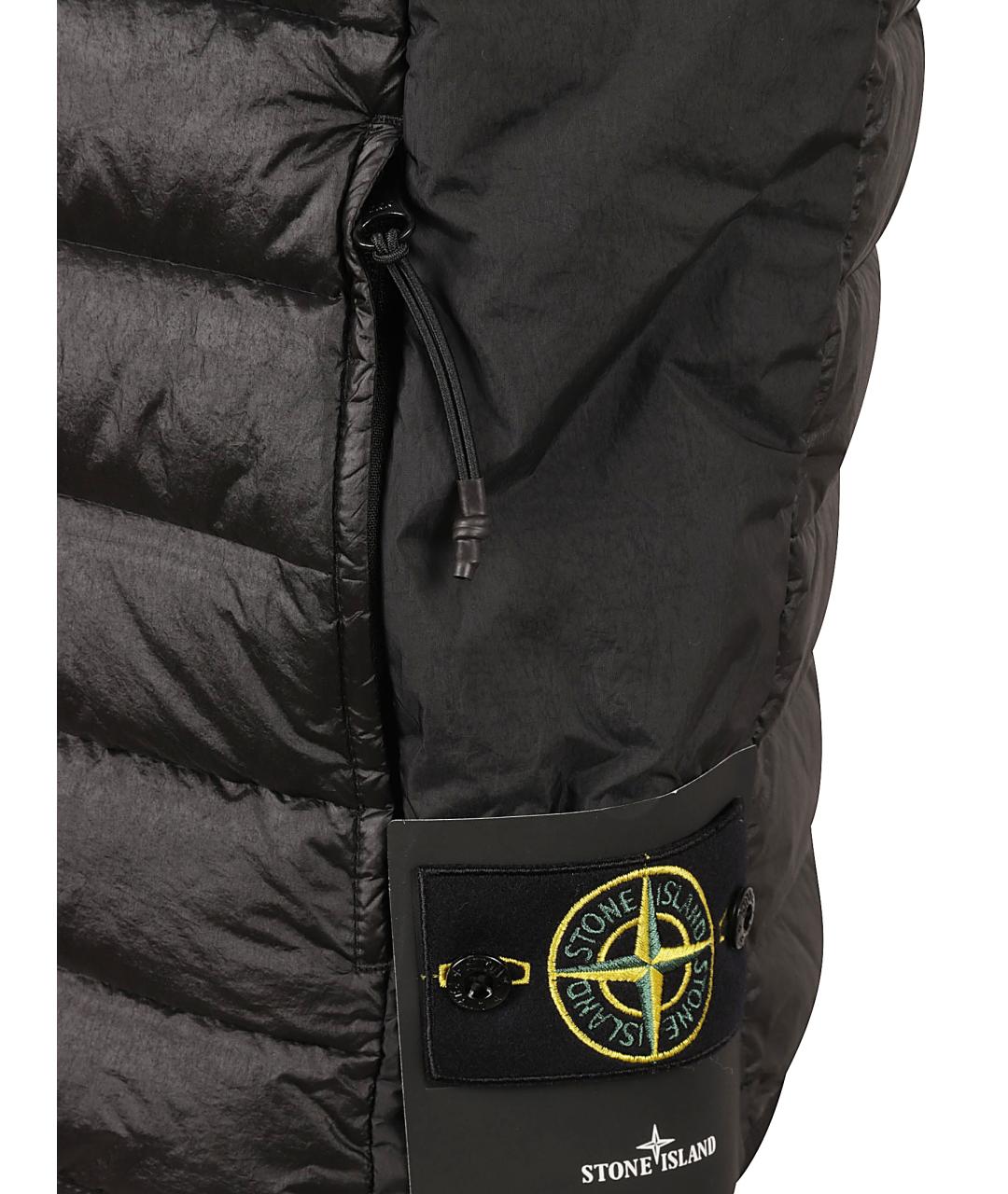 STONE ISLAND Коричневый синтетический жилет, фото 2