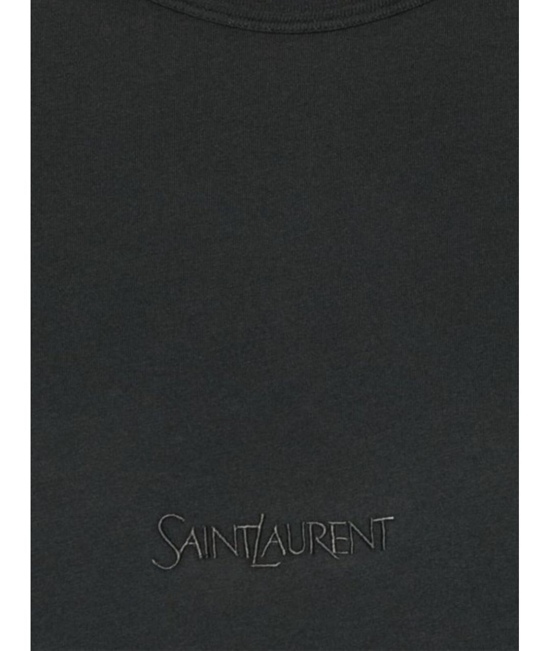 SAINT LAURENT Черная футболка, фото 2