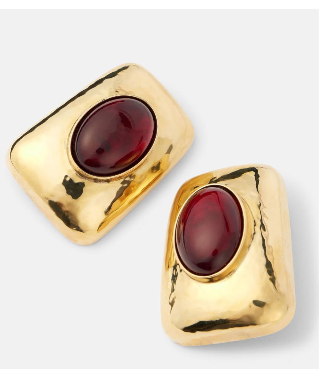 SAINT LAURENT Латунные серьги, фото 2