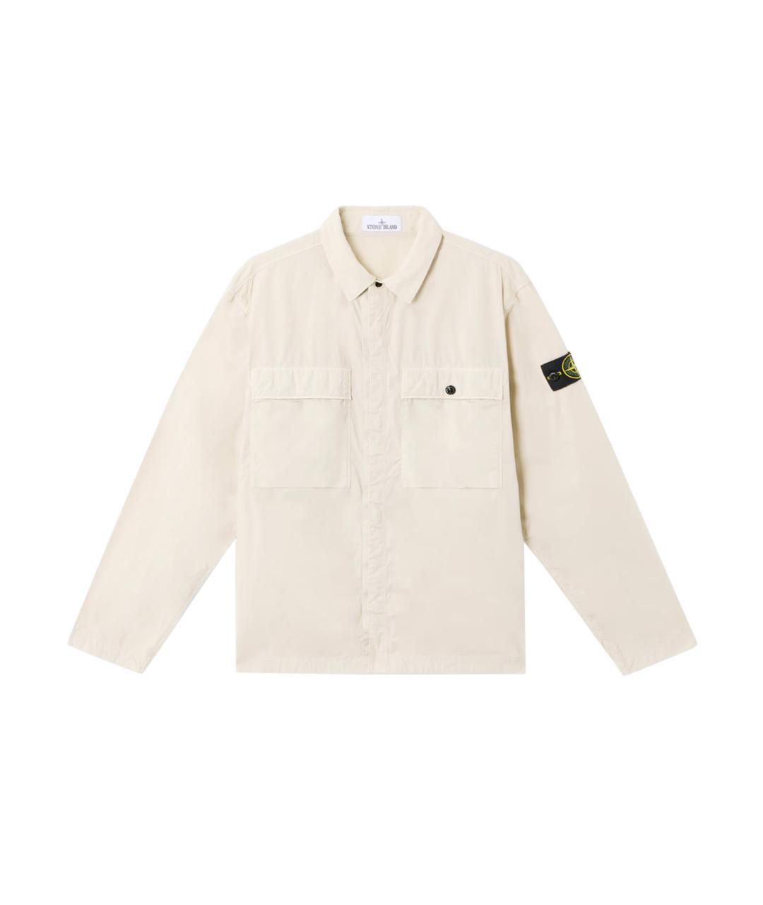 STONE ISLAND Бежевая хлопковая куртка, фото 1