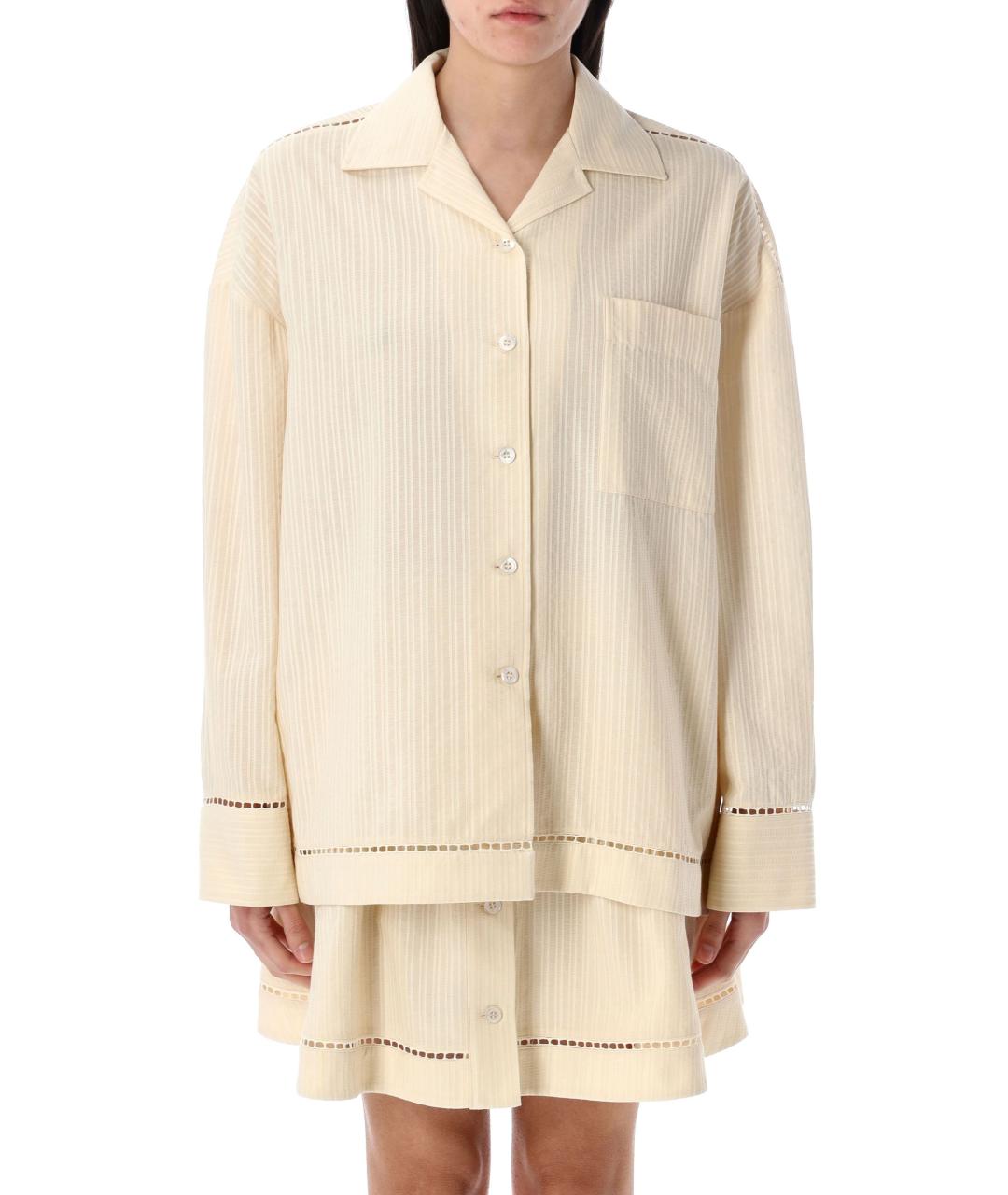 GOLDEN GOOSE DELUXE BRAND Белая хлопковая футболка, фото 1