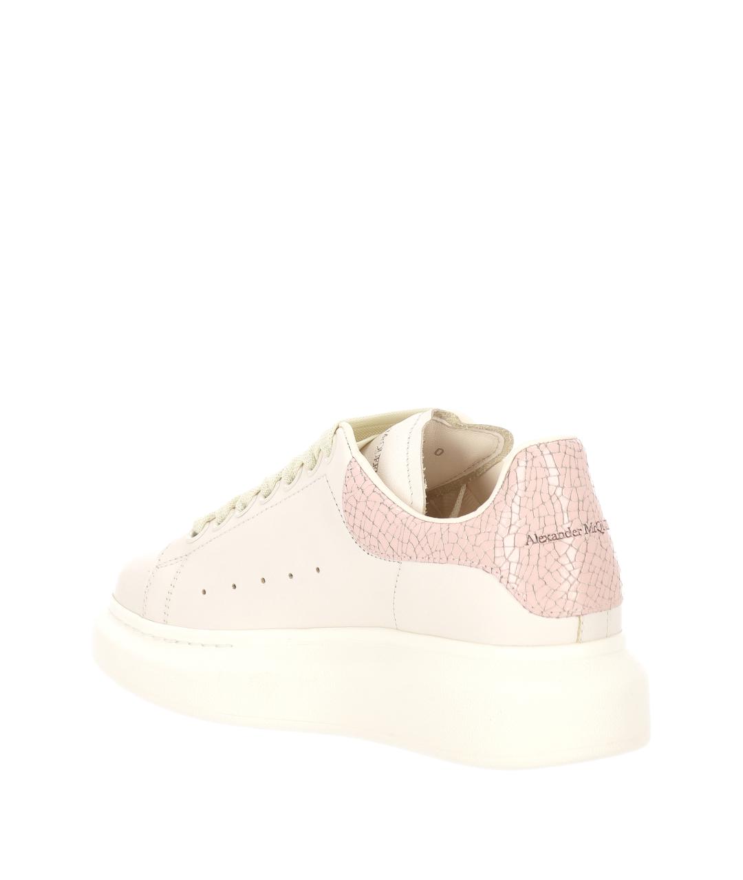 ALEXANDER MCQUEEN Белые кожаные кроссовки, фото 3