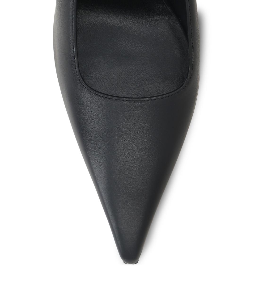 JIMMY CHOO Черные кожаные туфли, фото 4