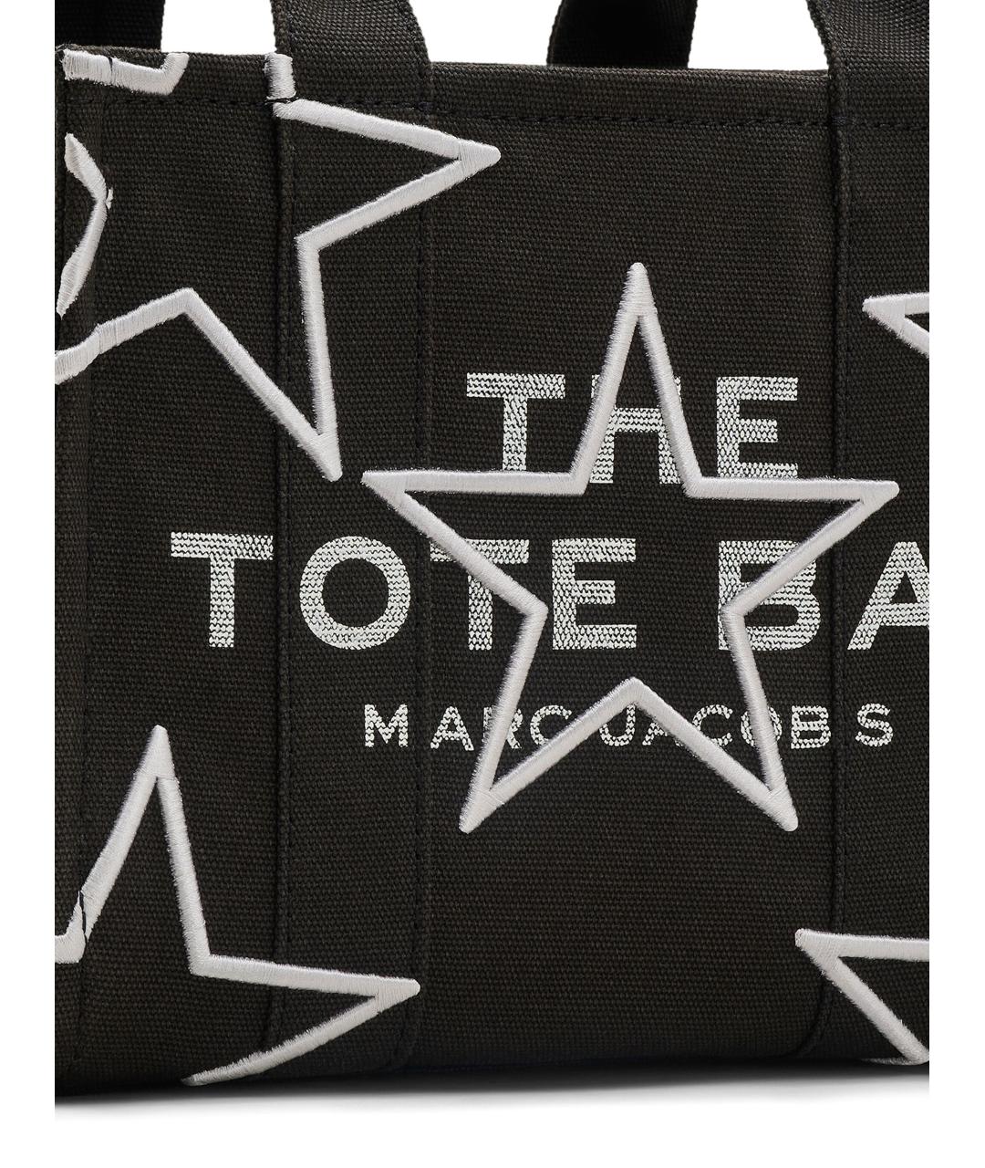 MARC JACOBS Черная хлопковая сумка тоут, фото 3