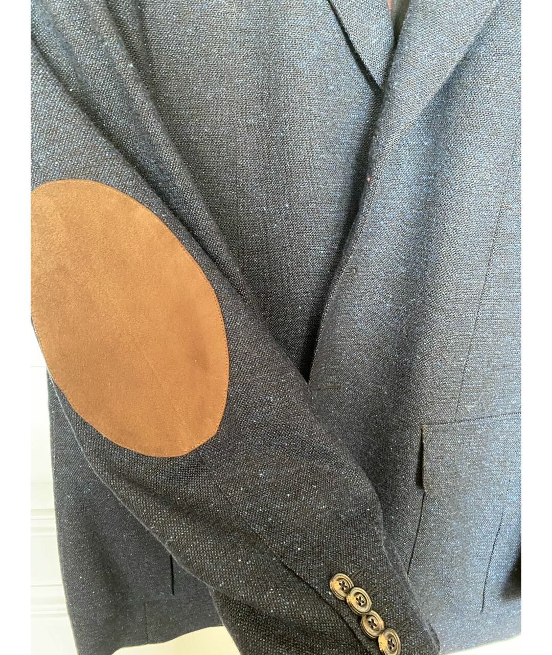 PAL ZILERI Темно-синий шерстяной пиджак, фото 5